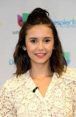 NINA DOBREV and VANESSA HUDGENS at Despierta America Show in Miami 08/02/2018