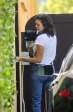 NINA DOBREV in Jeans Out in West Hollywood 08/16/2018