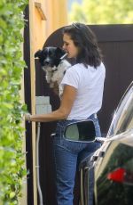 NINA DOBREV in Jeans Out in West Hollywood 08/16/2018