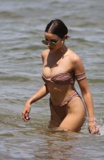 OLIVIA CULPO and DEVON WINDSOR in Bikinis at a Beach in Miami 08/13/2018