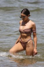 OLIVIA CULPO and DEVON WINDSOR in Bikinis at a Beach in Miami 08/13/2018
