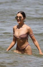 OLIVIA CULPO and DEVON WINDSOR in Bikinis at a Beach in Miami 08/13/2018