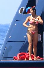 PADMA LAKSHMI in Bikini at a Yacht in Capri 08/01/2018