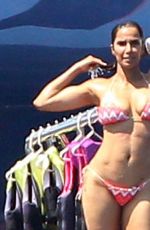 PADMA LAKSHMI in Bikini at a Yacht in Capri 08/01/2018