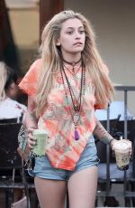 PARIS JACKSON in Denim Shorts Leaves Urth Cafe in Los Angeles 08/01/2018