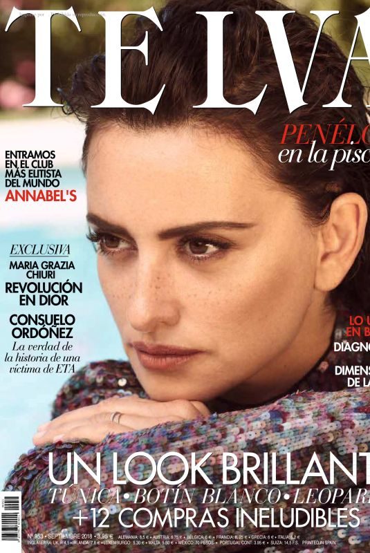 PENELOPE CRUZ in Telva Magazine, September 2018 Issue