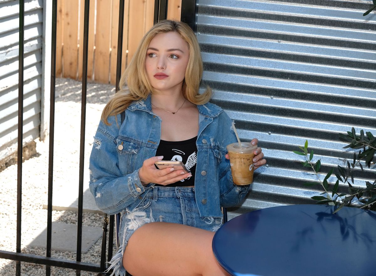 PEYTON ROI LIST in Double Denim Out in Los Angeles 08/24/2018.