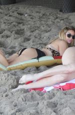 PHOEBE PRICE and MARCELA IGLESIAS in Bikinis at a Beach in Malibu 08/19/2018