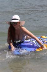 PHOEBE PRICE and MARCELA IGLESIAS in Bikinis at a Beach in Malibu 08/19/2018