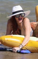 PHOEBE PRICE and MARCELA IGLESIAS in Bikinis at a Beach in Malibu 08/19/2018