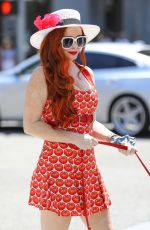 PHOEBE PRICE Out and About in Beverly Hills 08/01/2018