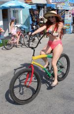 POEBE PRICE in Bikini Riding a Bike in Venice Beach 08/06/2018