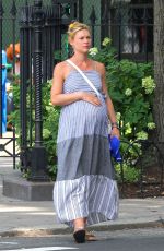 Pregnant CLAIRE DANES Out in New York 08/26/2018