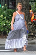 Pregnant CLAIRE DANES Out in New York 08/26/2018