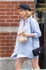 Pregnant DIANE KRUGER Out and About in New York 08/20/2018