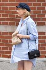 Pregnant DIANE KRUGER Out and About in New York 08/20/2018