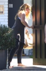 Pregnant HILARY DUFF Arrives at Haylie Duff