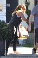 Pregnant HILARY DUFF Arrives at Haylie Duff