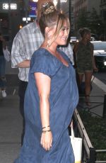 Pregnant HILARY DUFF Leaves Her Hotel in New York 08/28/2018