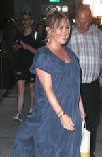 Pregnant HILARY DUFF Leaves Her Hotel in New York 08/28/2018