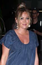 Pregnant HILARY DUFF Leaves Her Hotel in New York 08/28/2018