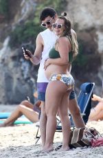 Pregnant HILARY DUFF on the Beach in Malibu 08/15/2018
