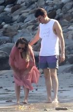 Pregnant HILARY DUFF on the Beach in Malibu 08/15/2018