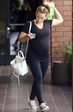 Pregnant HILARY DUFF Out and About in Los Angeles 08/12/2018