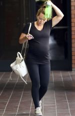 Pregnant HILARY DUFF Out and About in Los Angeles 08/12/2018
