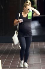 Pregnant HILARY DUFF Out and About in Los Angeles 08/12/2018