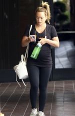 Pregnant HILARY DUFF Out and About in Los Angeles 08/12/2018