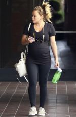 Pregnant HILARY DUFF Out and About in Los Angeles 08/12/2018