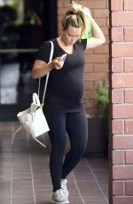 Pregnant HILARY DUFF Out and About in Los Angeles 08/12/2018