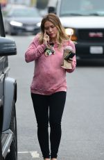 Pregnant HILARY DUFF Out for Breakfast in Los Angeles 08/25/2018
