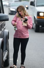 Pregnant HILARY DUFF Out for Breakfast in Los Angeles 08/25/2018