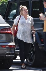 Pregnant HILARY DUFF Out for Lunch in Studio City 08/15/2018