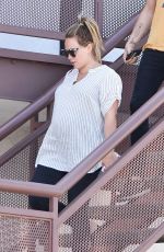 Pregnant HILARY DUFF Out for Lunch in Studio City 08/15/2018