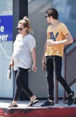 Pregnant HILARY DUFF Out for Lunch in Studio City 08/15/2018