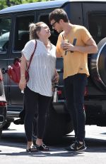 Pregnant HILARY DUFF Out for Lunch in Studio City 08/15/2018