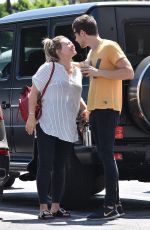 Pregnant HILARY DUFF Out for Lunch in Studio City 08/15/2018