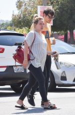 Pregnant HILARY DUFF Out for Lunch in Studio City 08/15/2018