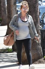 Pregnant HILARY DUFF Out in Los Angeles 08/23/2018