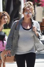 Pregnant HILARY DUFF Out in Los Angeles 08/23/2018