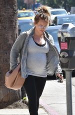 Pregnant HILARY DUFF Out in Los Angeles 08/23/2018
