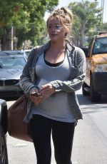 Pregnant HILARY DUFF Out in Los Angeles 08/23/2018