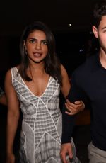 PRIYANKA CHOPRA and Nick Jonas out for Dinner in Mumbai 08/17/2018