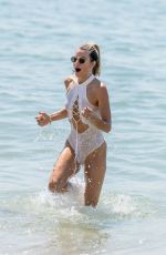 RACHEL MCCORD on the Beach in Malibu 08/03/2018