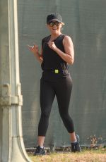 REESE WITHERSPOON Out Jogging in Los Angeles 08/11/2018