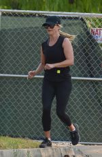 REESE WITHERSPOON Out Jogging in Los Angeles 08/11/2018