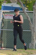 REESE WITHERSPOON Out Jogging in Los Angeles 08/11/2018